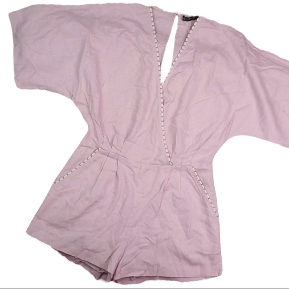 Vix Paula Hermanny size Xs light pink Marion mini jumper with white accents - Picture 2 of 13